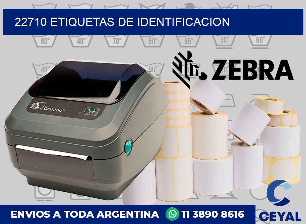 22710 Etiquetas de identificacion