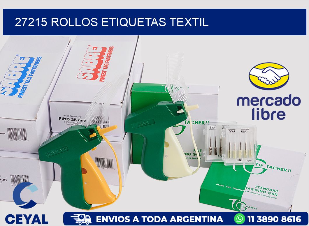 27215 rollos etiquetas textil