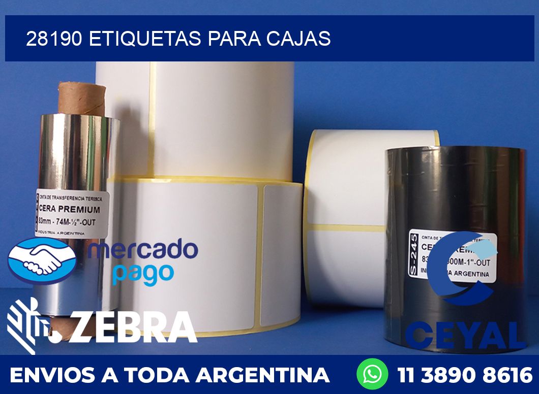28190 etiquetas para cajas