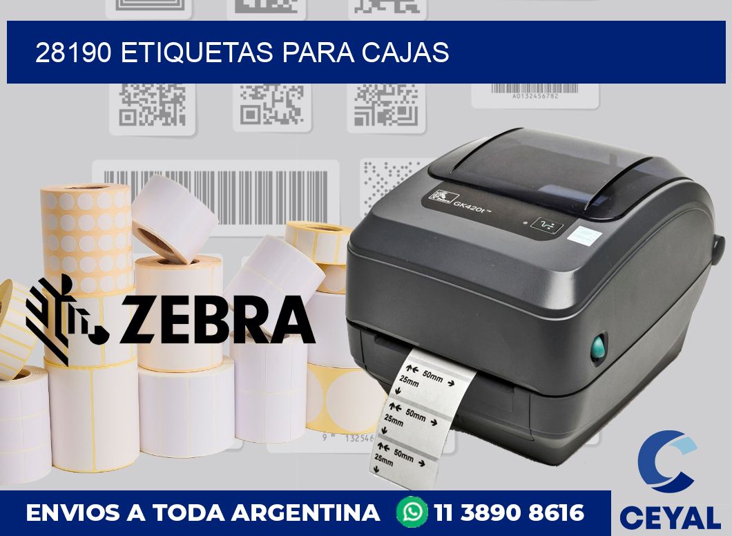 28190 etiquetas para cajas