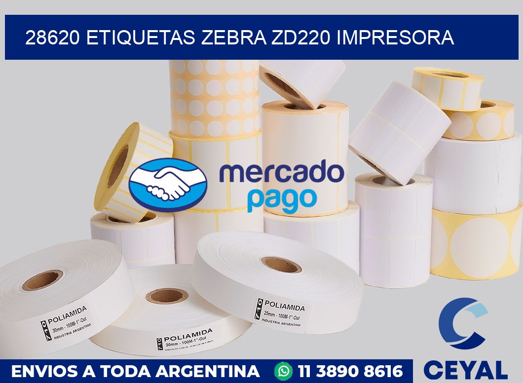 28620 etiquetas Zebra zd220 impresora