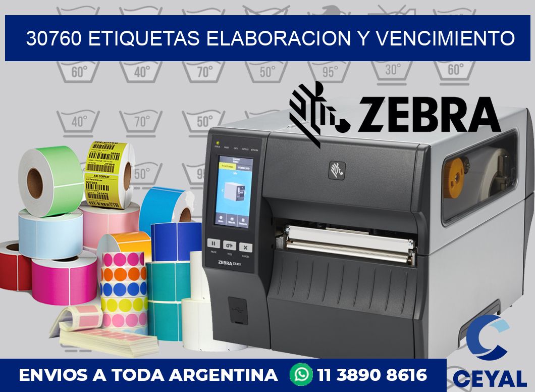 30760 Etiquetas elaboracion y vencimiento
