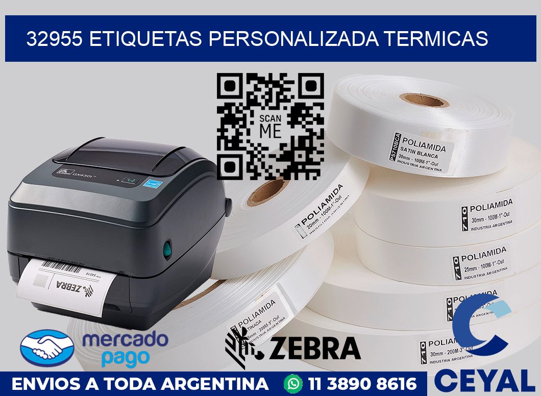32955 etiquetas personalizada termicas
