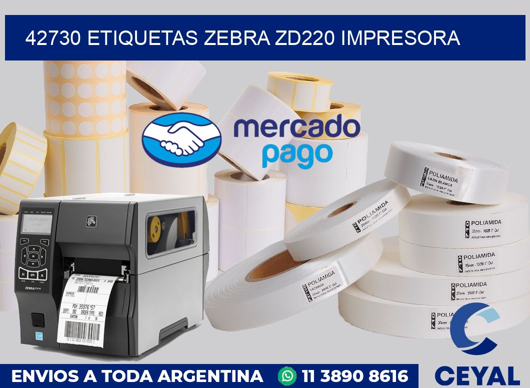 42730 etiquetas Zebra zd220 impresora