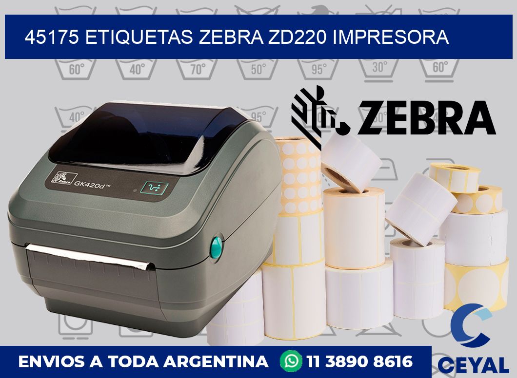 45175 etiquetas Zebra zd220 impresora