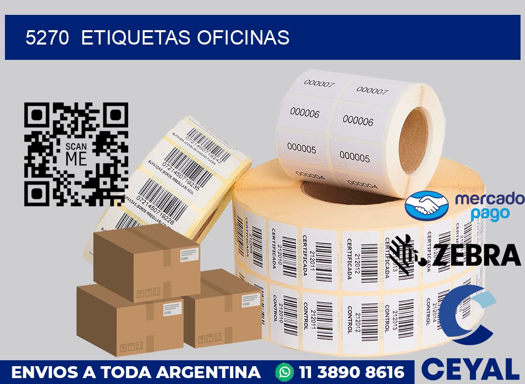 5270  Etiquetas oficinas