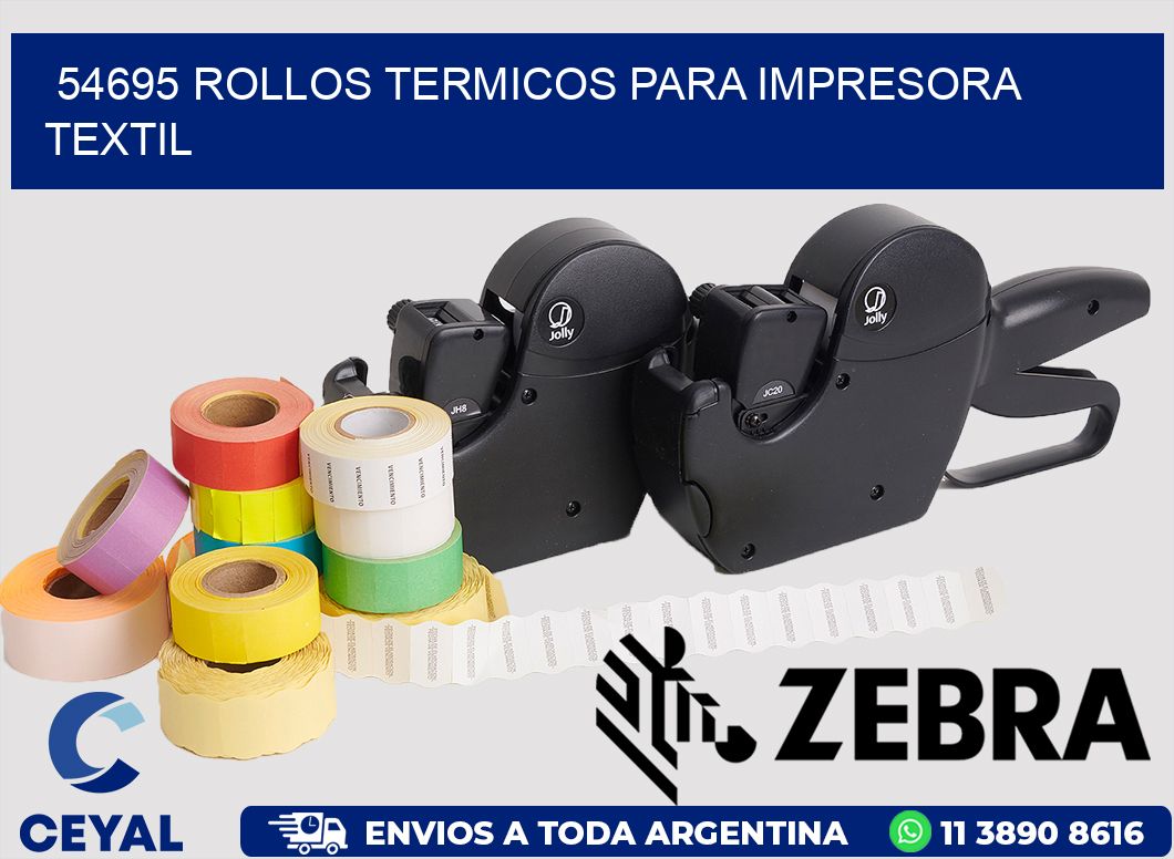 54695 rollos termicos para impresora textil