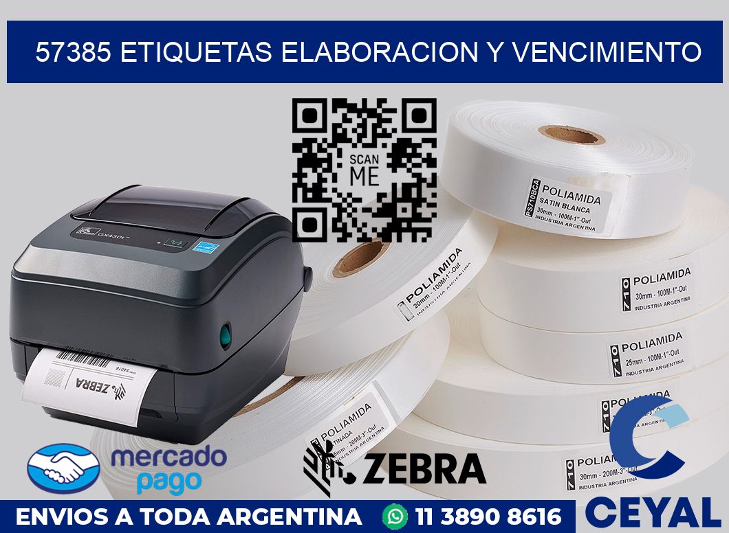 57385 Etiquetas elaboracion y vencimiento