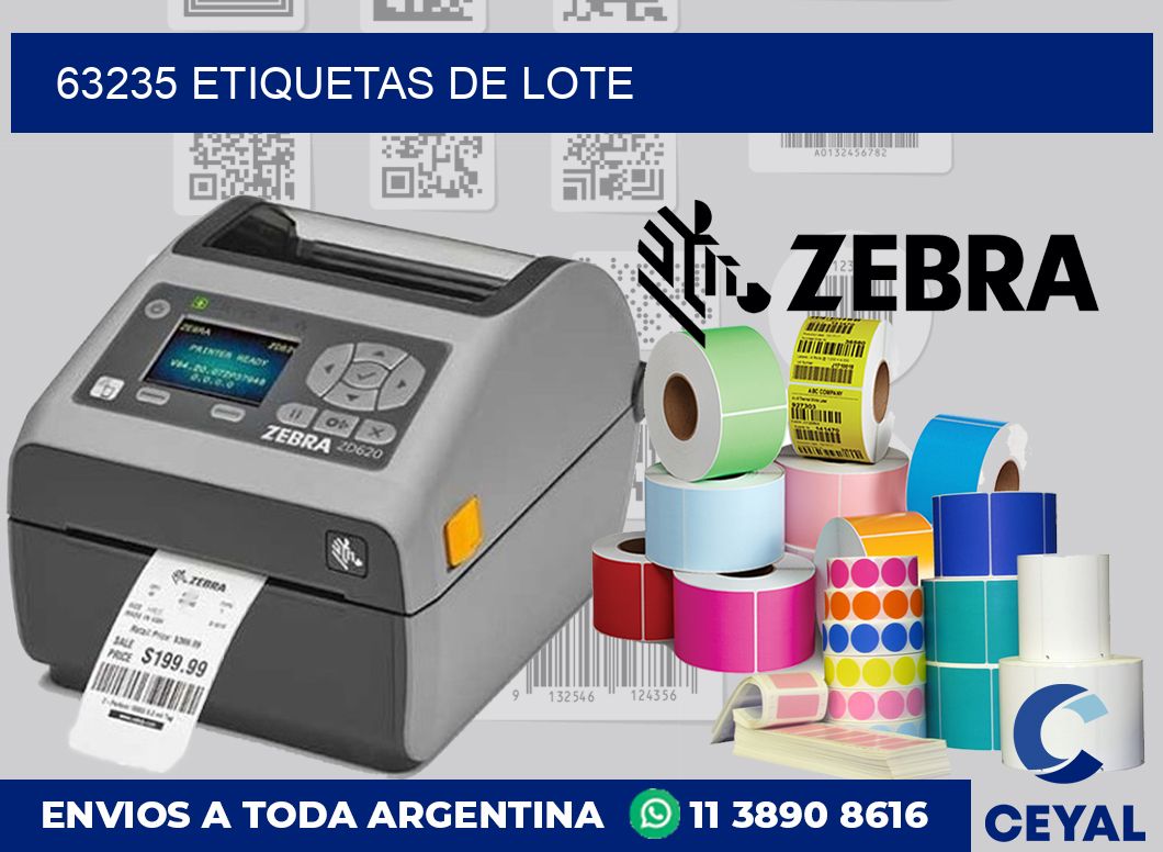 63235 Etiquetas de lote
