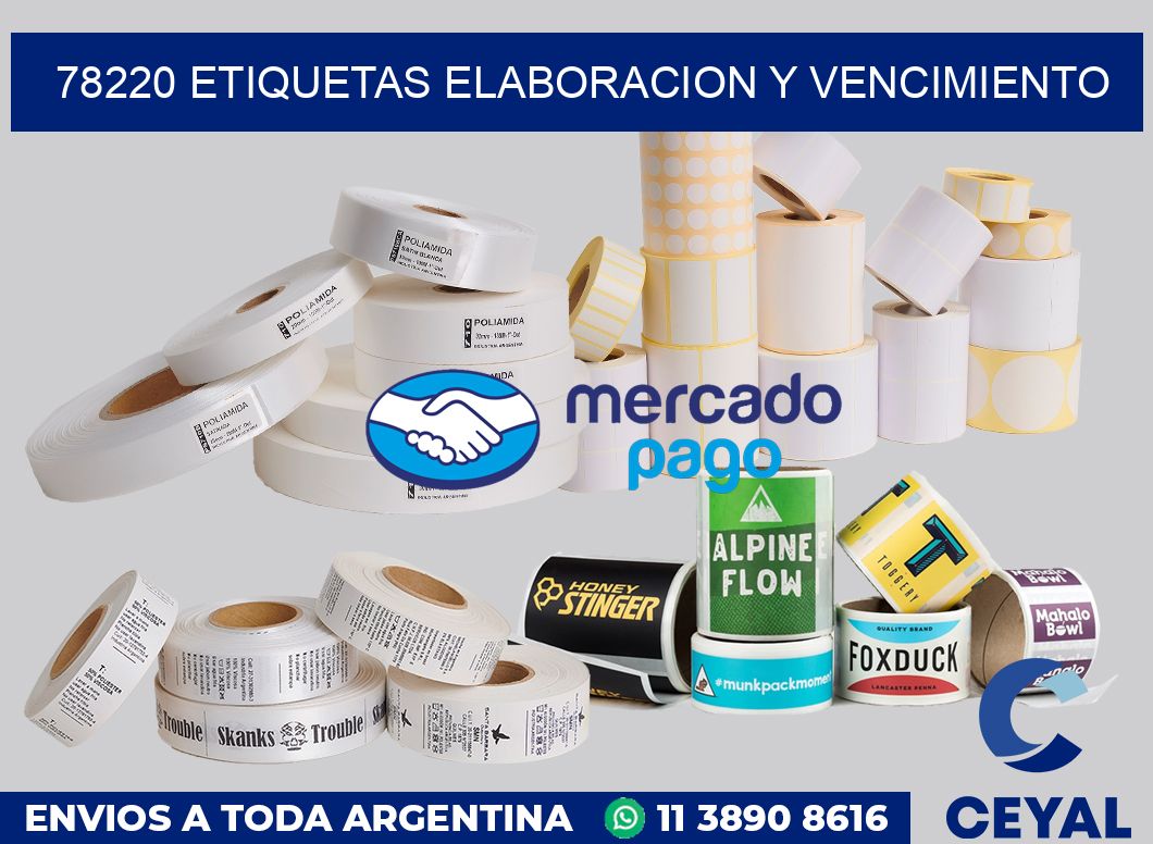 78220 Etiquetas elaboracion y vencimiento