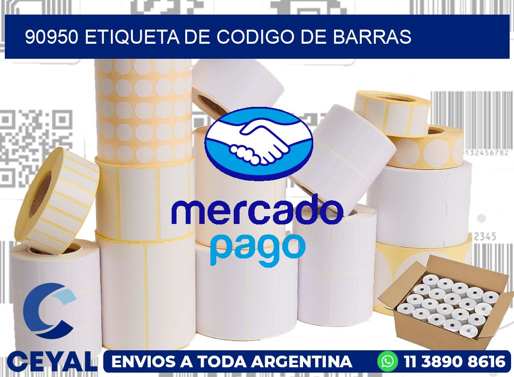 90950 Etiqueta de codigo de barras