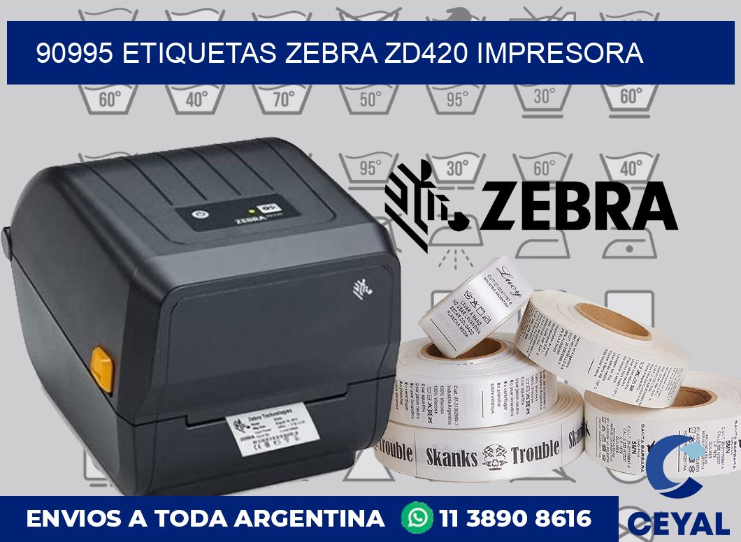 90995 etiquetas Zebra zd420 impresora