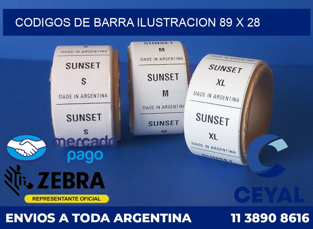 Codigos de barra ilustracion 89 x 28