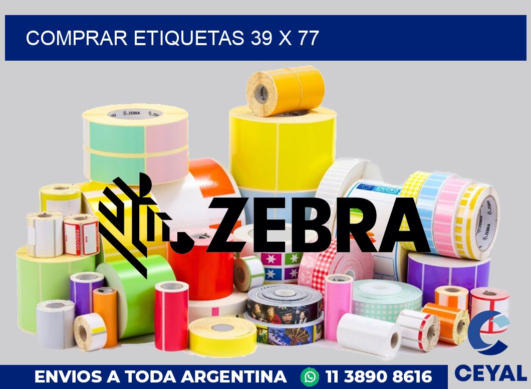 Comprar etiquetas 39 x 77