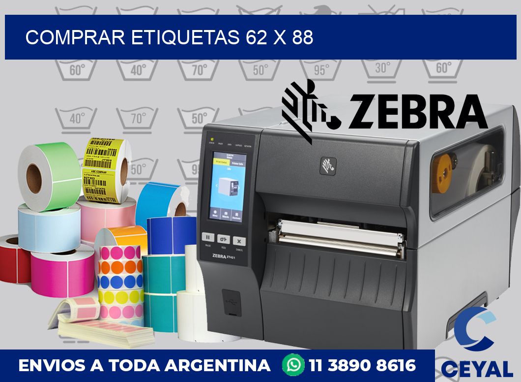 Comprar etiquetas 62 x 88