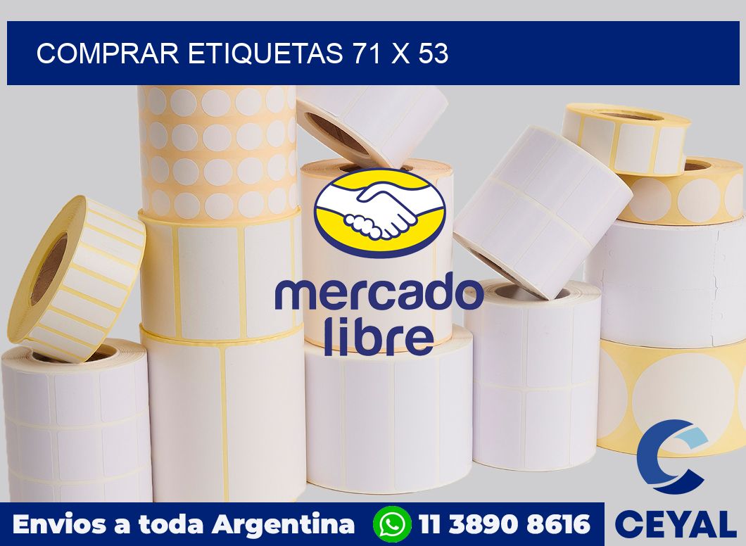Comprar etiquetas 71 x 53