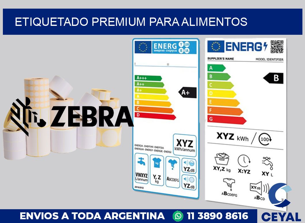 ETIQUETADO PREMIUM PARA ALIMENTOS