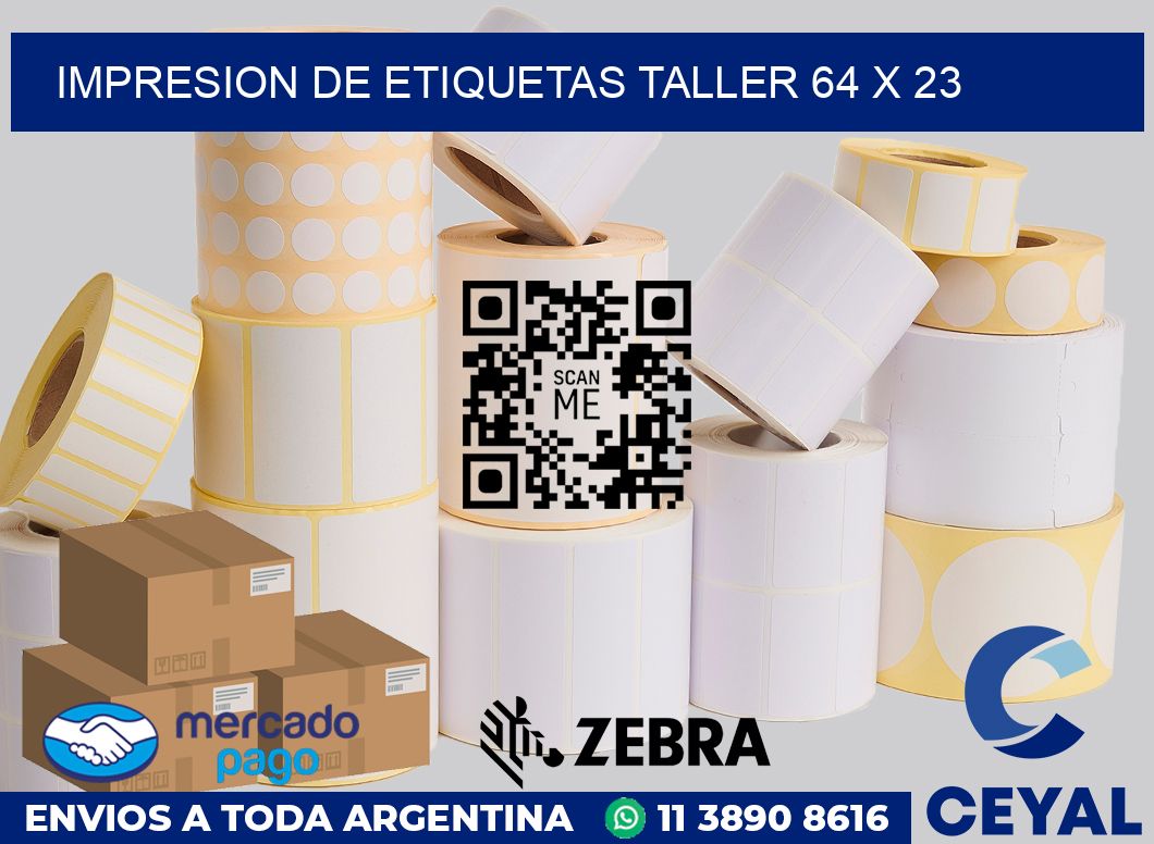 Impresion de etiquetas taller 64 x 23