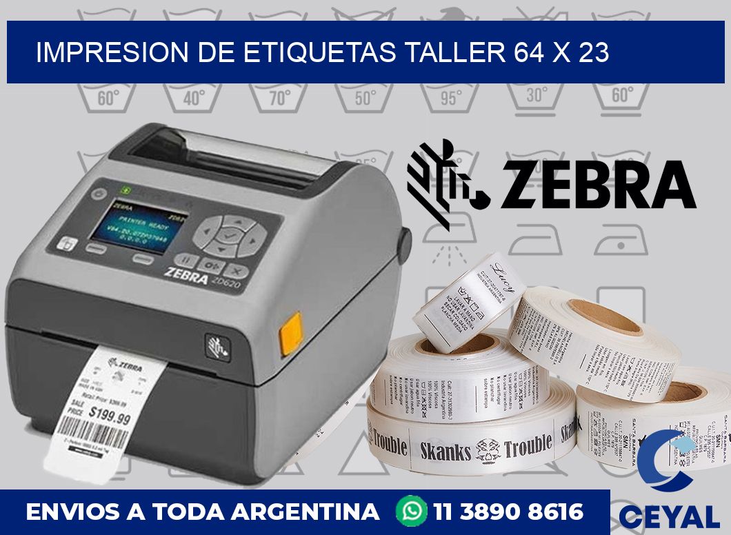 Impresion de etiquetas taller 64 x 23