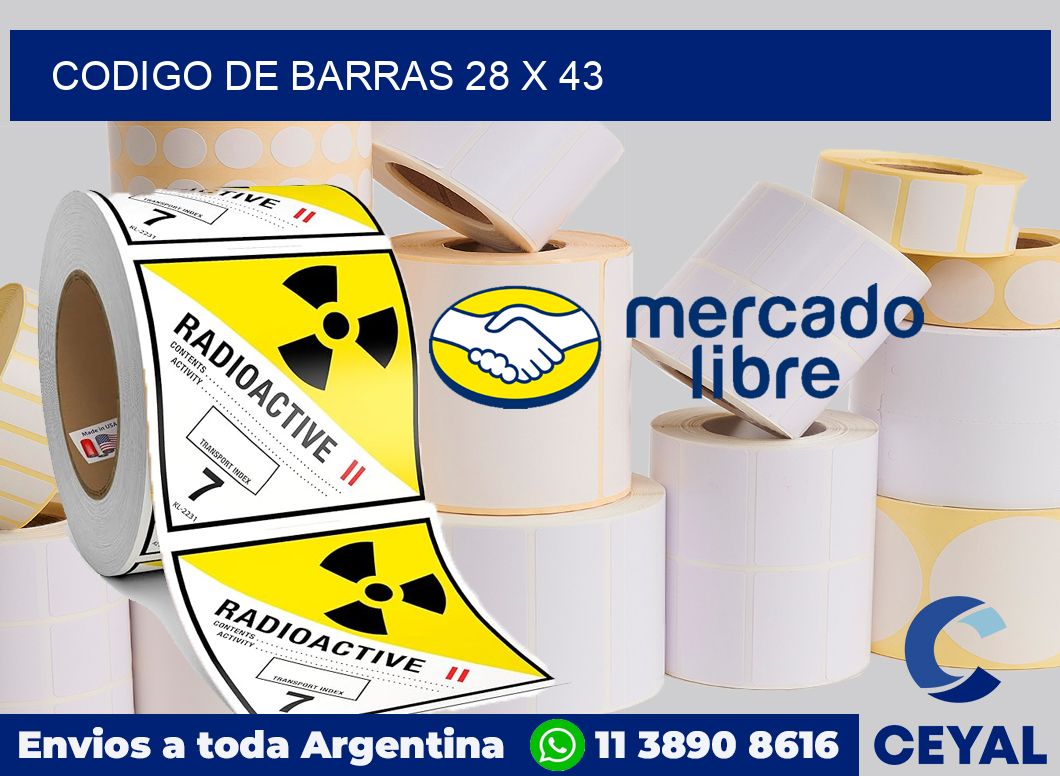 codigo de barras 28 x 43