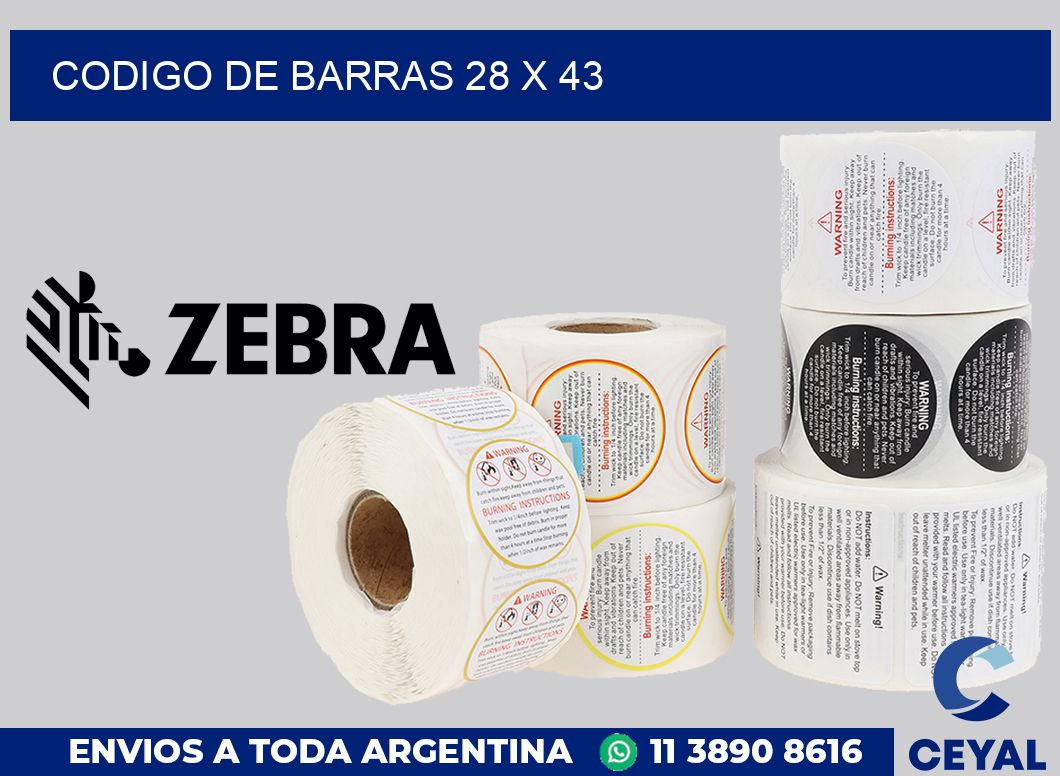 codigo de barras 28 x 43