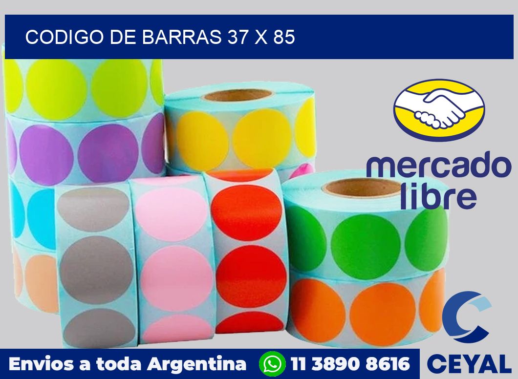 codigo de barras 37 x 85