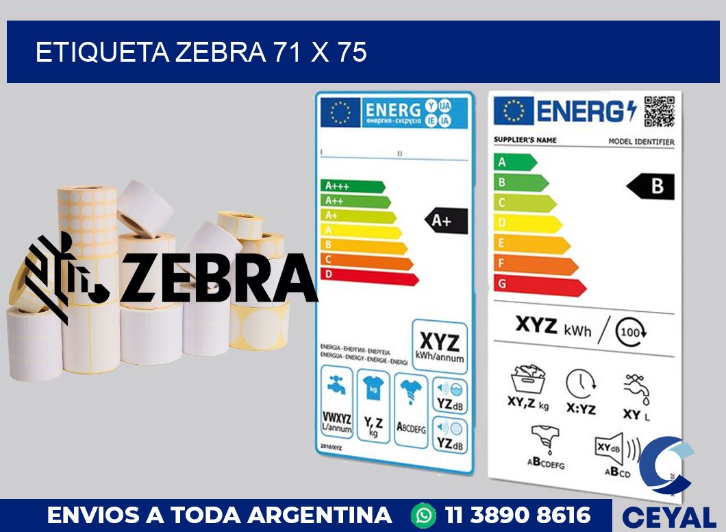 etiqueta zebra 71 x 75