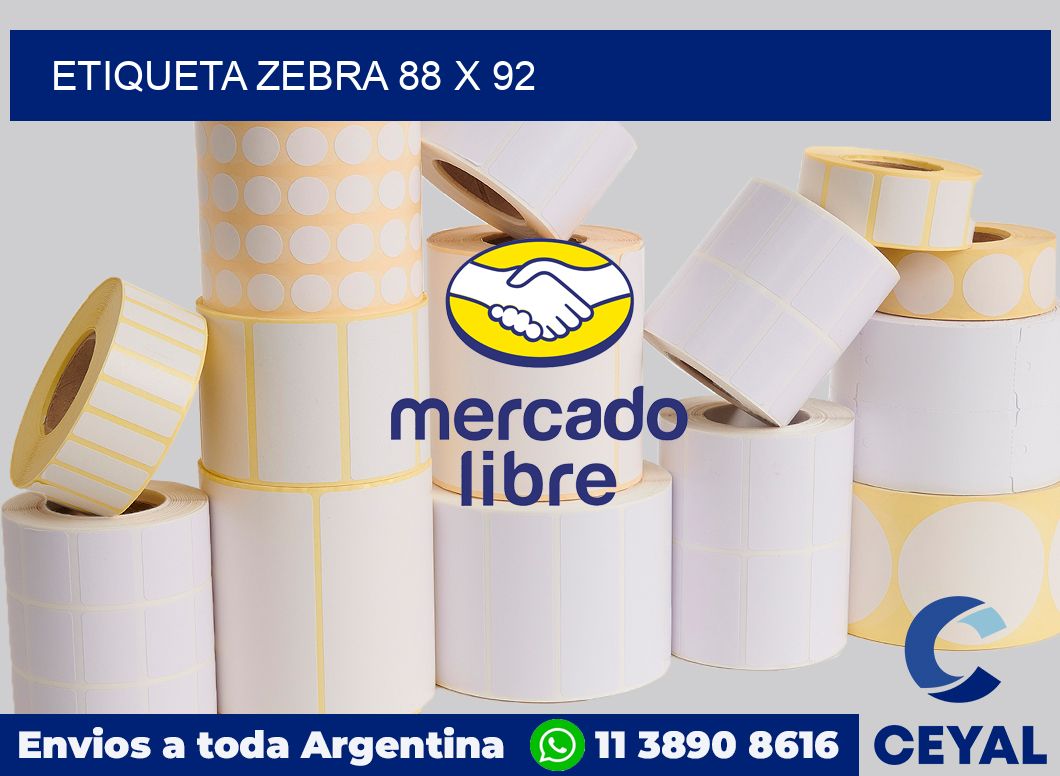 etiqueta zebra 88 x 92