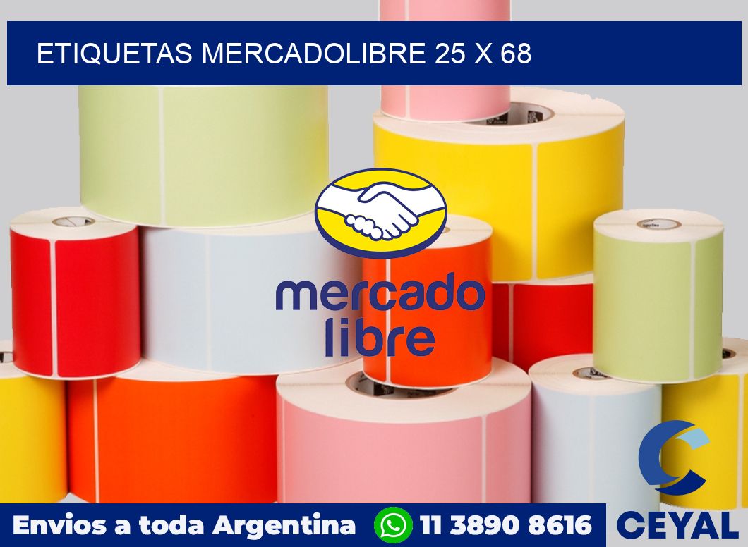 etiquetas mercadolibre 25 x 68