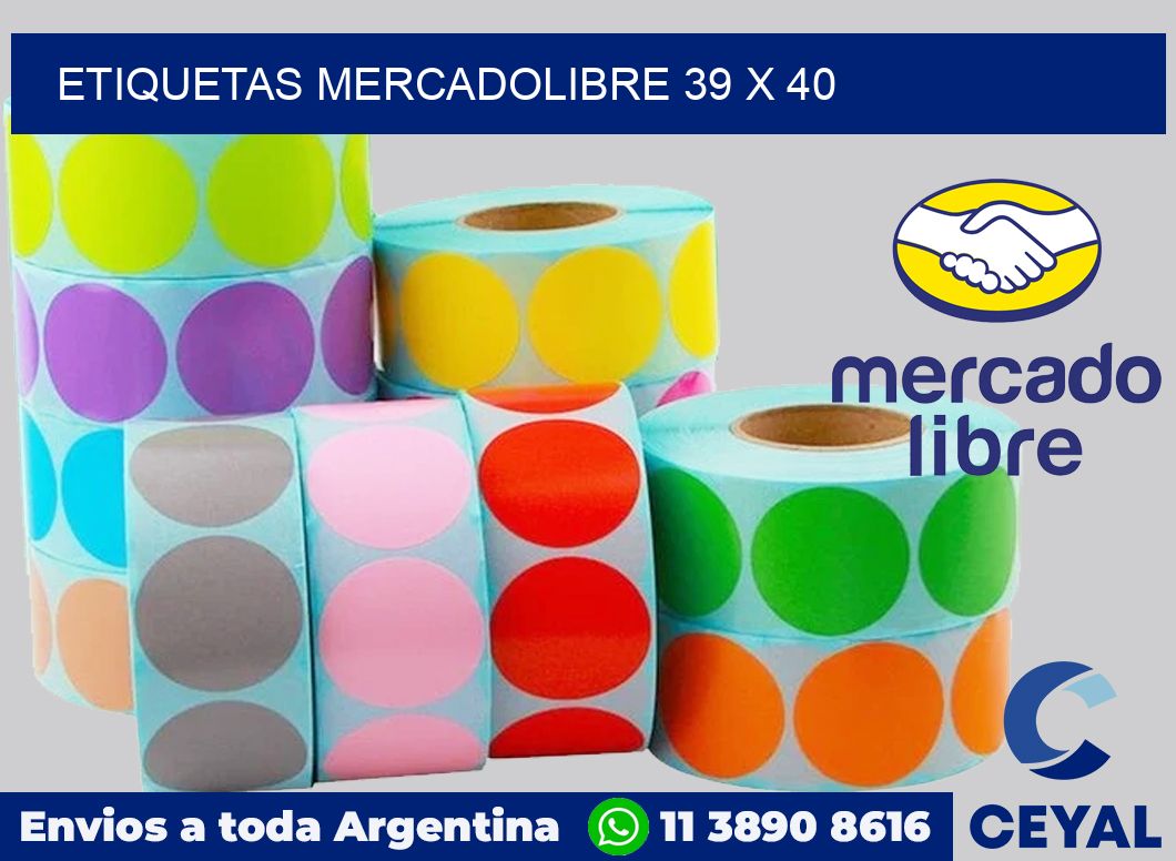 etiquetas mercadolibre 39 x 40