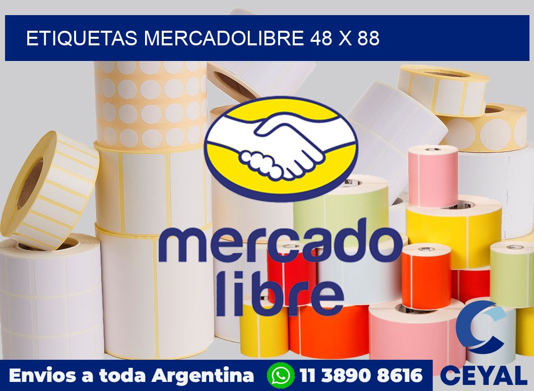 etiquetas mercadolibre 48 x 88