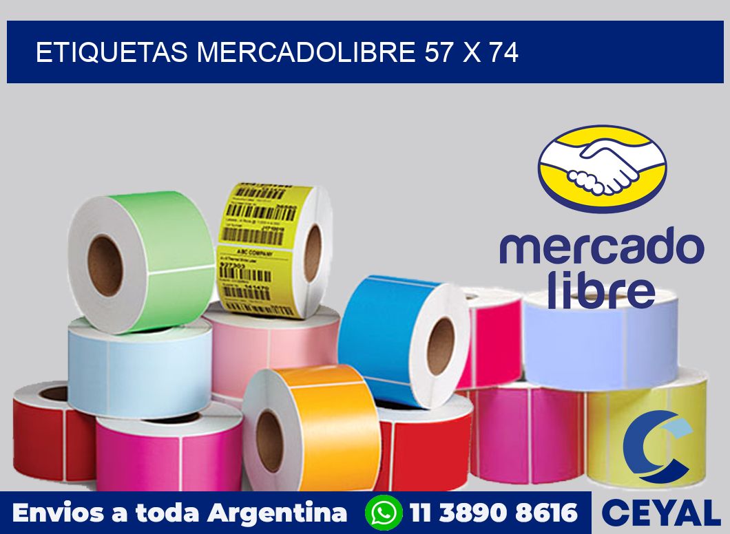 etiquetas mercadolibre 57 x 74