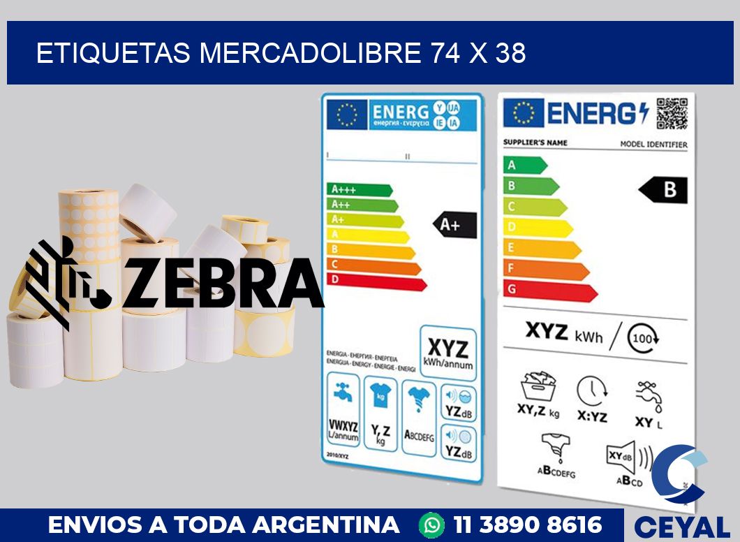 etiquetas mercadolibre 74 x 38