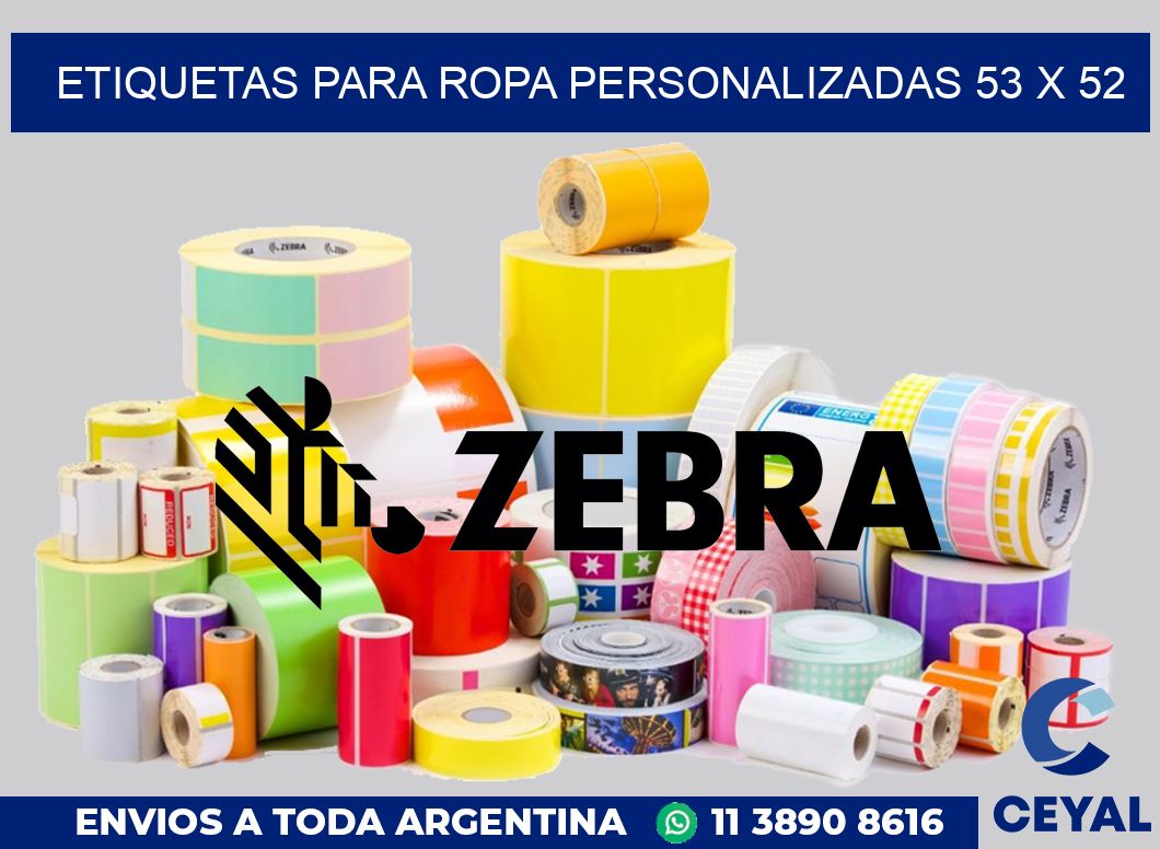 etiquetas para ropa personalizadas 53 x 52