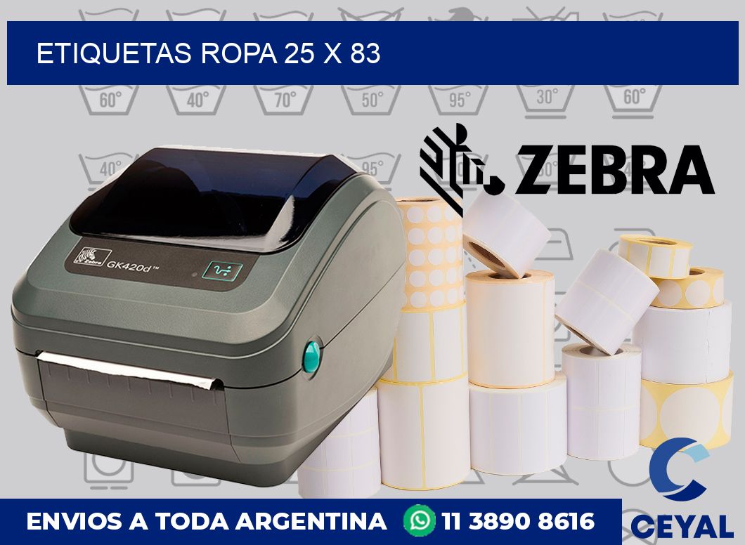 etiquetas ropa 25 x 83