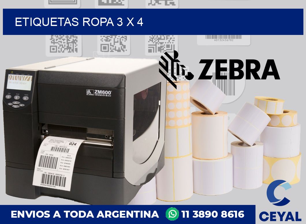 etiquetas ropa 3 x 4