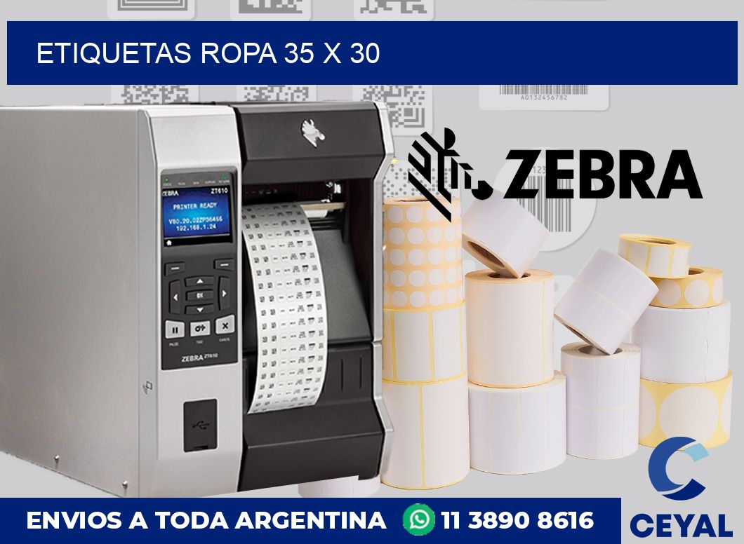 etiquetas ropa 35 x 30