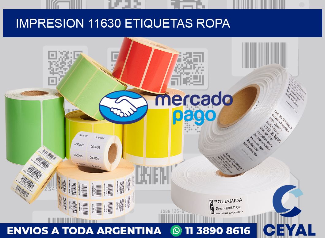 impresion 11630 etiquetas ropa