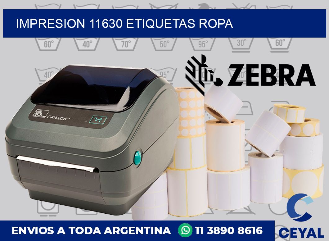 impresion 11630 etiquetas ropa