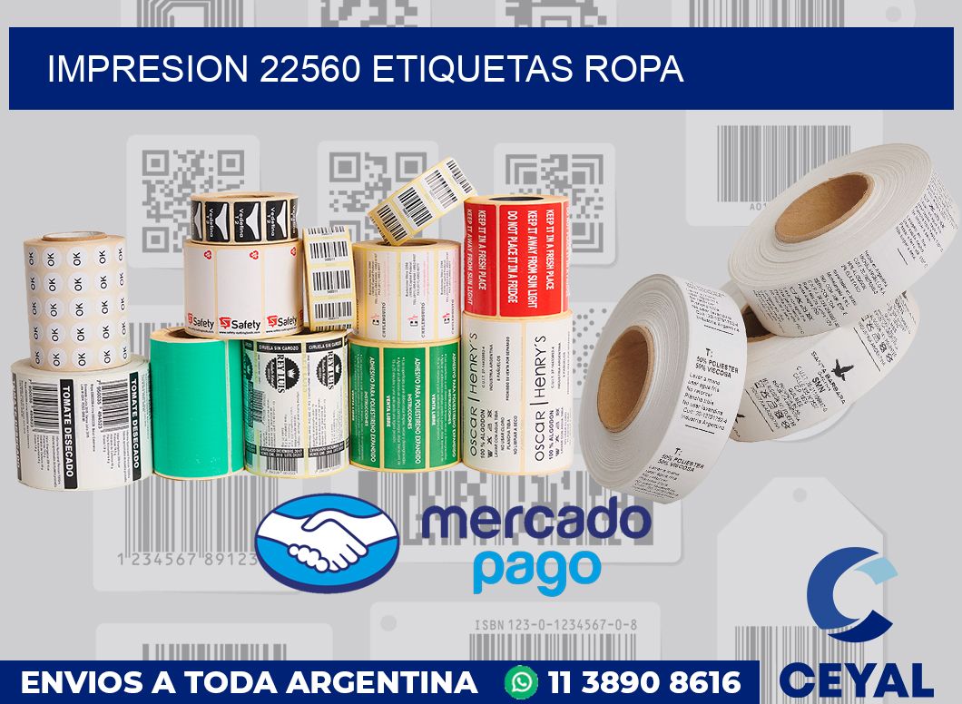 impresion 22560 etiquetas ropa