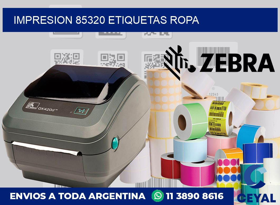 impresion 85320 etiquetas ropa