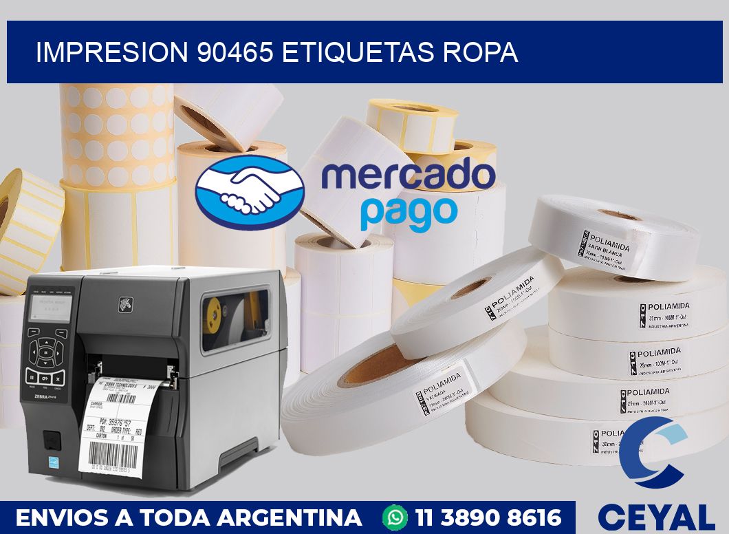 impresion 90465 etiquetas ropa