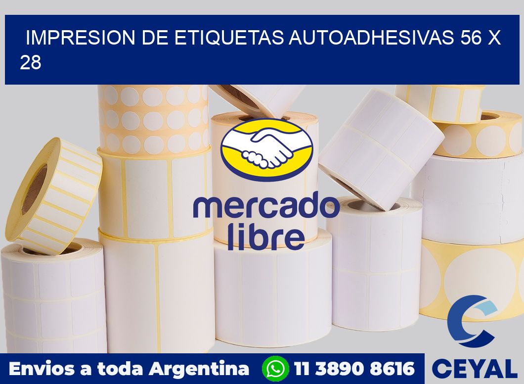 impresion de etiquetas autoadhesivas 56 x 28
