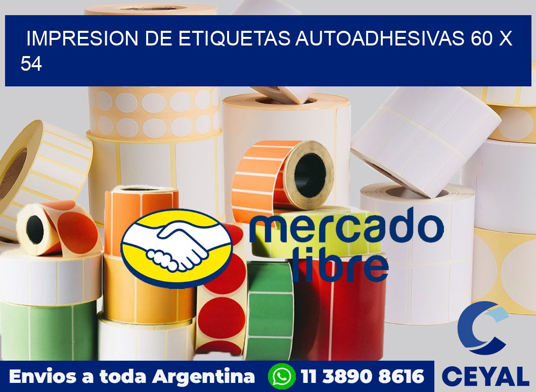 impresion de etiquetas autoadhesivas 60 x 54
