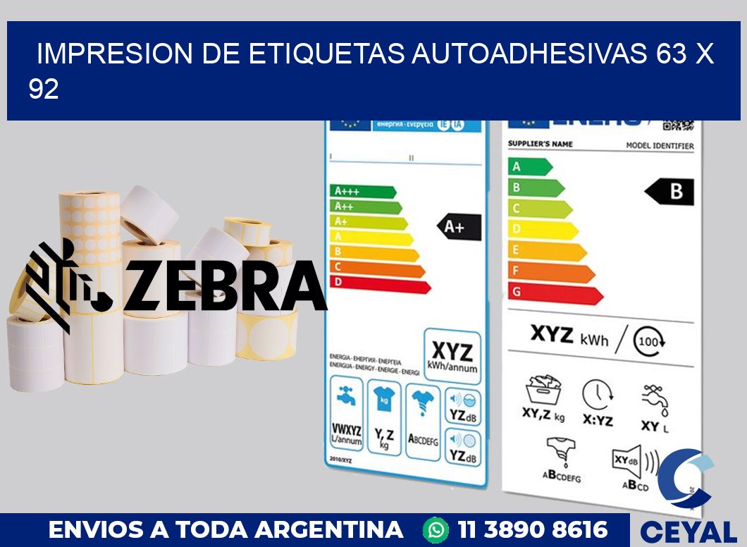 impresion de etiquetas autoadhesivas 63 x 92