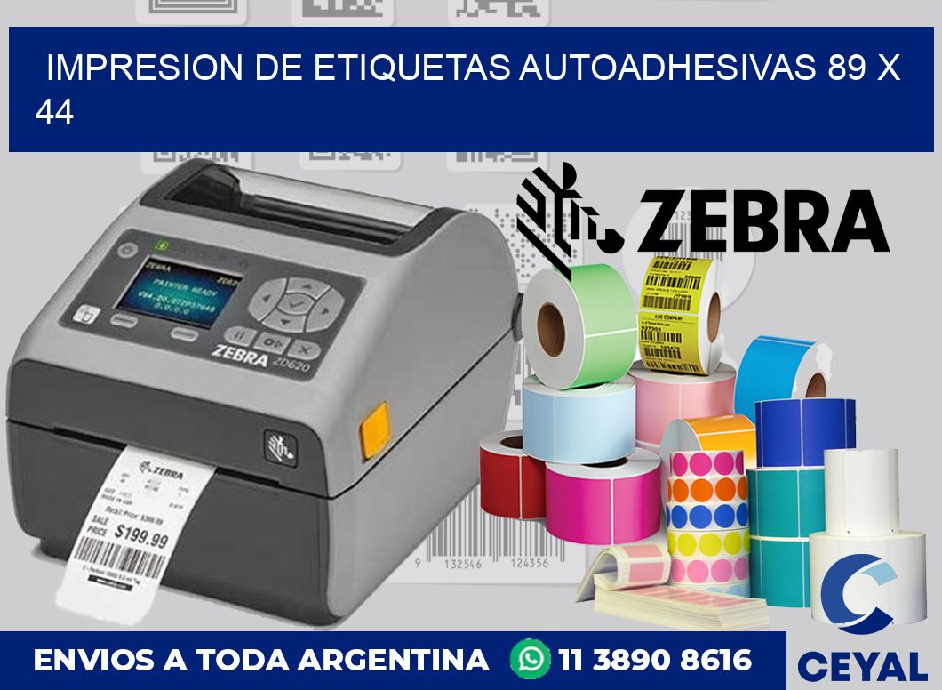 impresion de etiquetas autoadhesivas 89 x 44