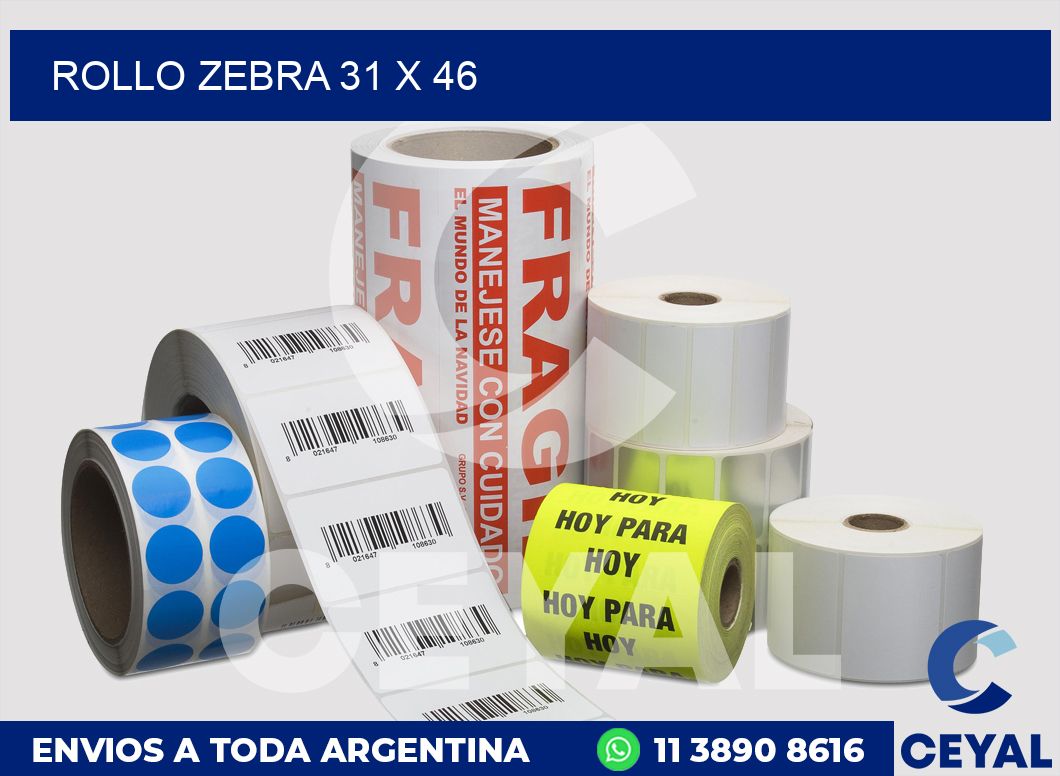 rollo zebra 31 x 46