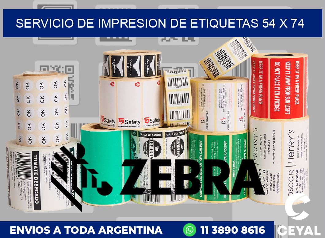 servicio de impresion de etiquetas 54 x 74