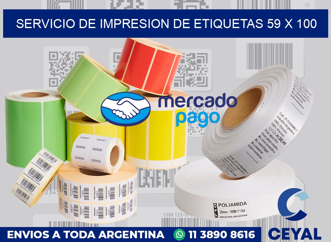 servicio de impresion de etiquetas 59 x 100