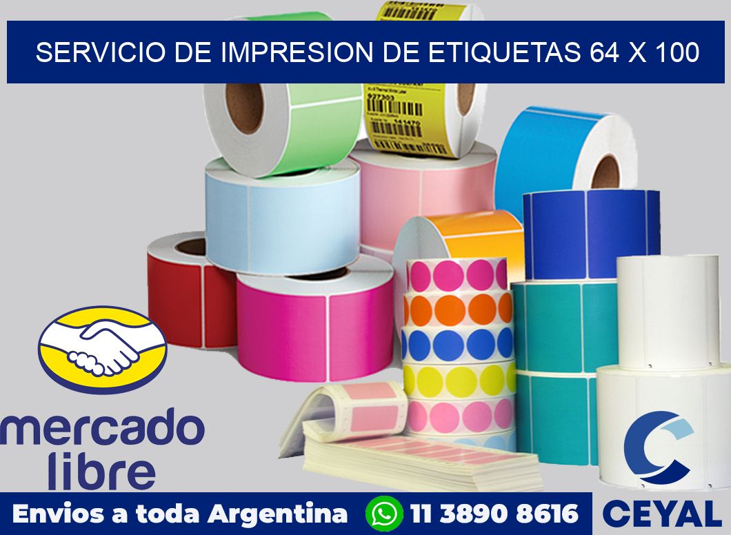 servicio de impresion de etiquetas 64 x 100